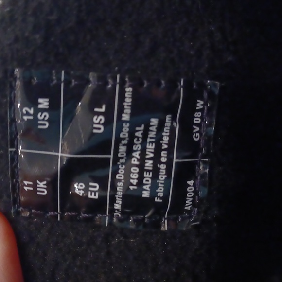 Black Dr. Martens 1460 Pascal Warmwair Leather Lace Up Boot NEW Men's SZ 12M - Picture 9 of 15